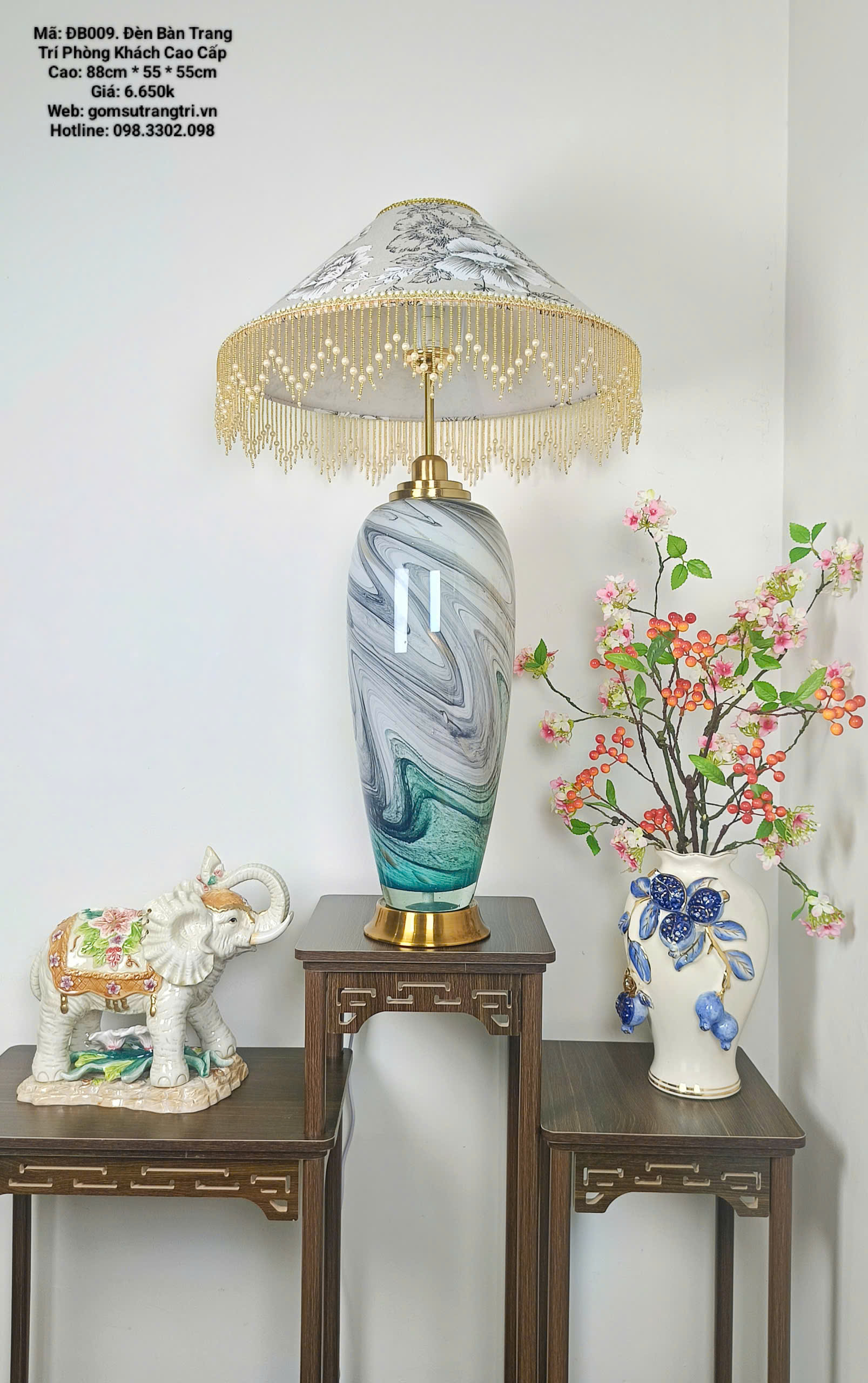 ĐÈN BÀN TRANG TRÍ PHÒNG KHÁCH CAO CẤP